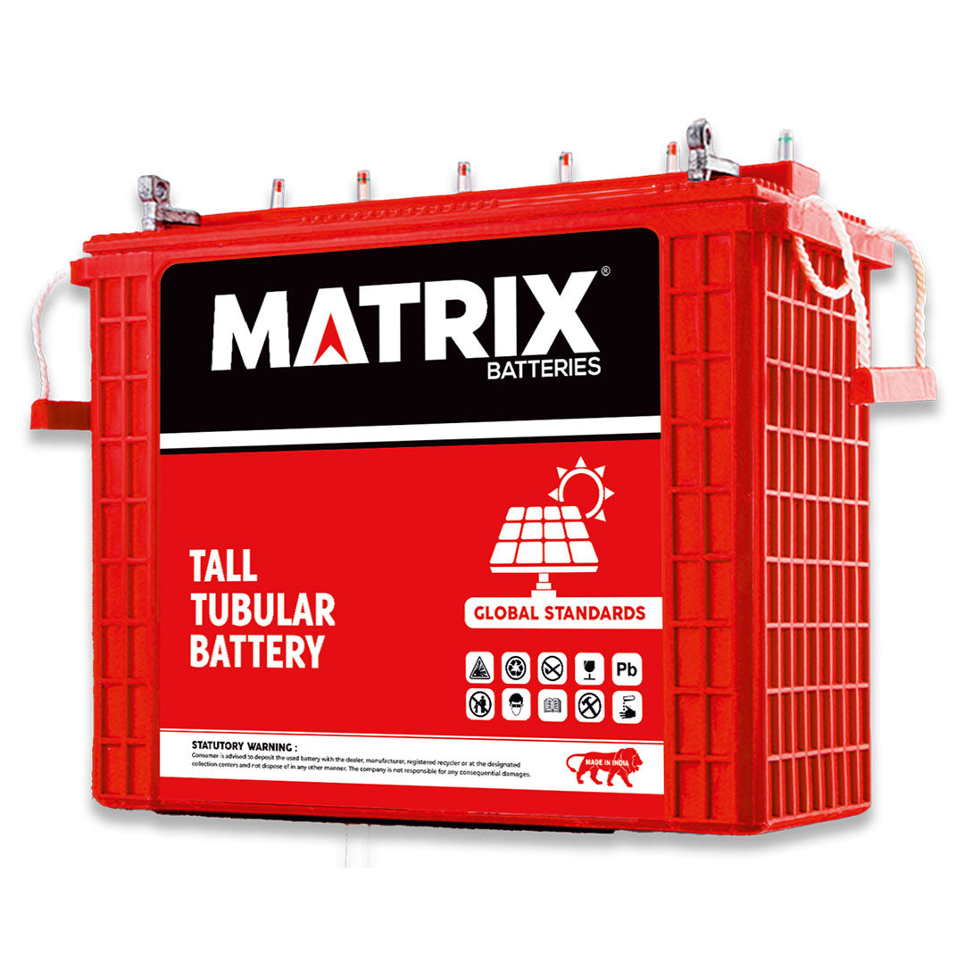 Batería Matrix 12 V 220 Ah tubular – vista frontal