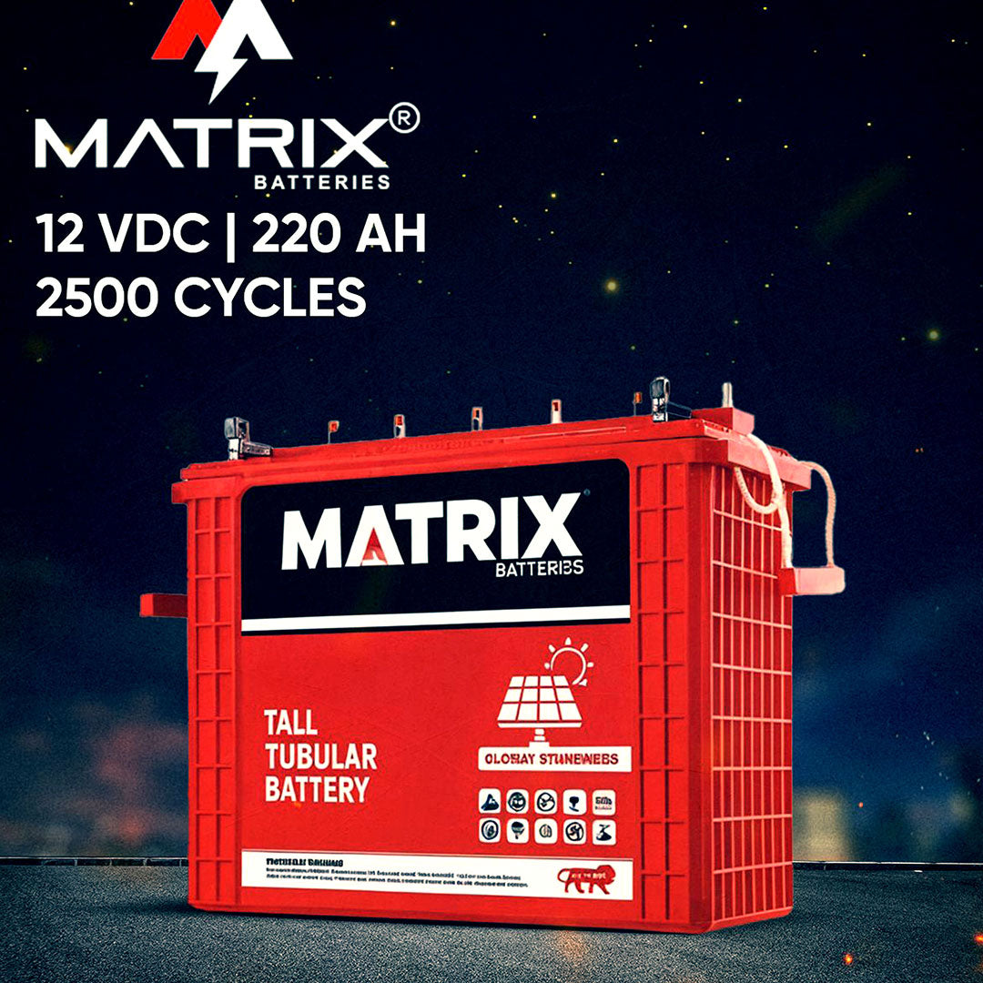 Matrix 12V 220 Ah – Batería Tubular de Alto Ciclo